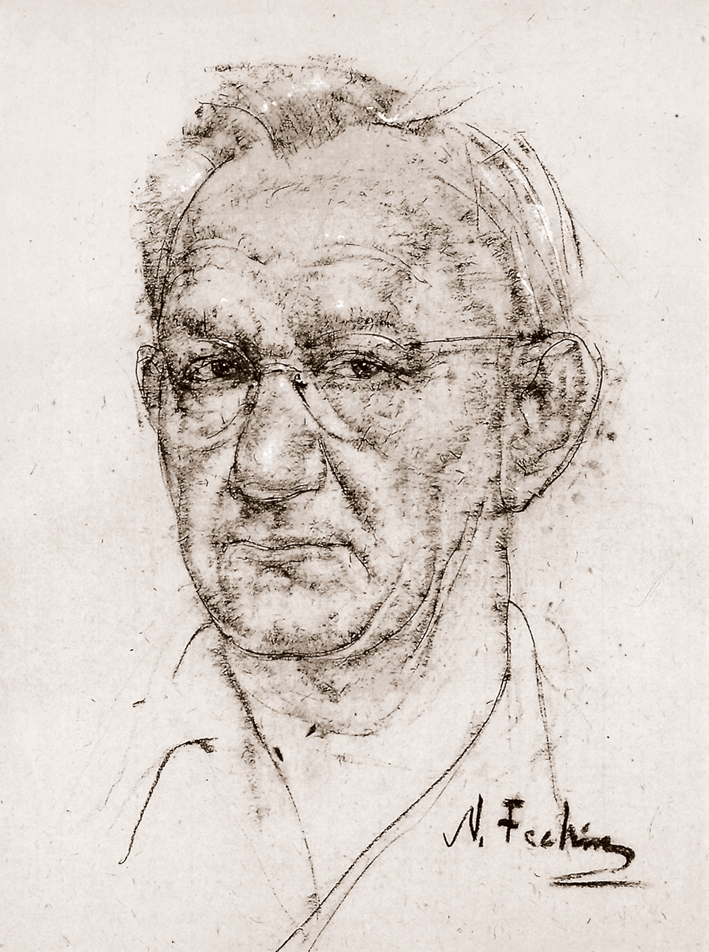  Nicolai Ivanovich Fechin —— 戴眼镜的男人